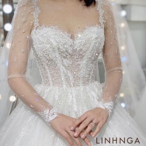 Váy cưới làm lễ luxury-HNL180