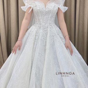 Váy cưới làm lễ luxury-HNL216