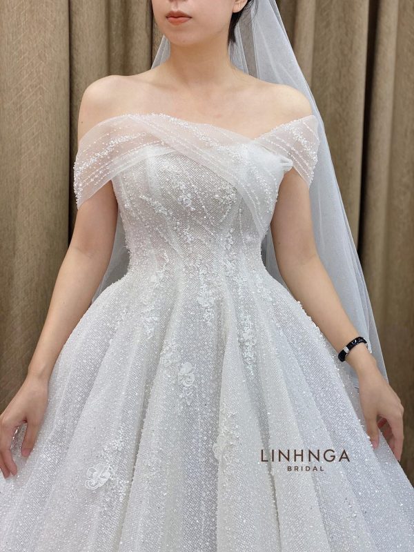 Váy cưới làm lễ luxury-HNL238