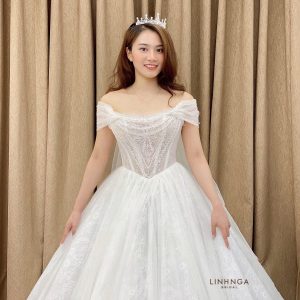 Váy cưới làm lễ luxury-HNL268