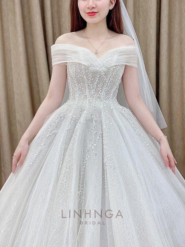 Váy cưới làm lễ luxury-HNL282