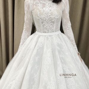 Váy cưới làm lễ luxury-HNL291