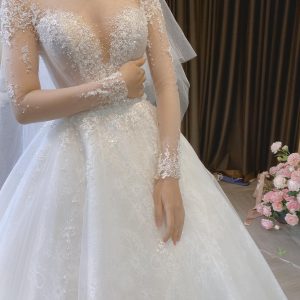 Váy cưới làm lễ luxury-LT267