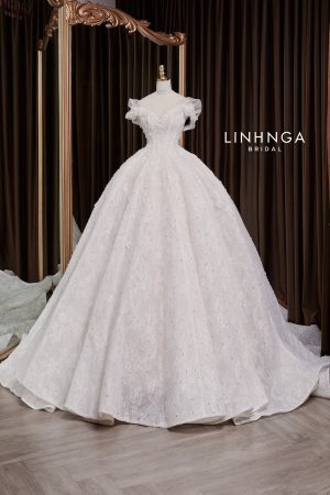 Váy cưới làm lễ luxury LT338