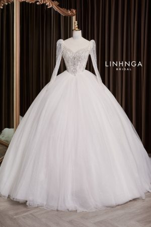 Váy cưới làm lễ luxury-LT337