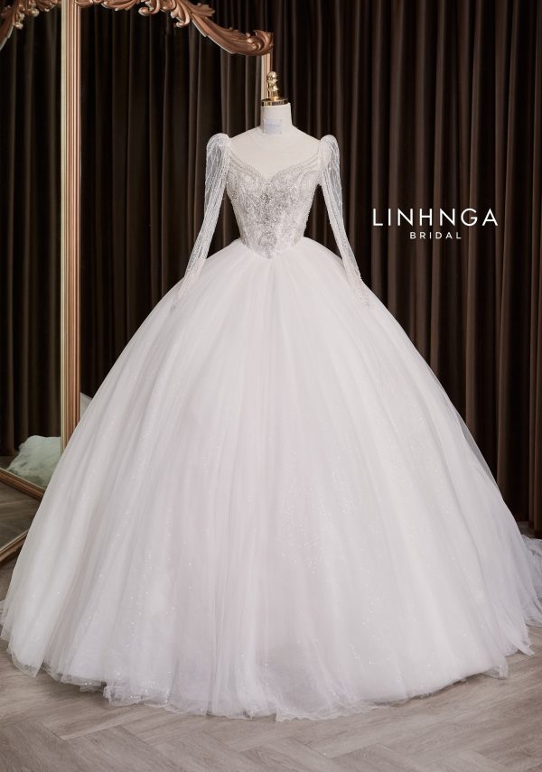 Váy cưới làm lễ luxury-LT337