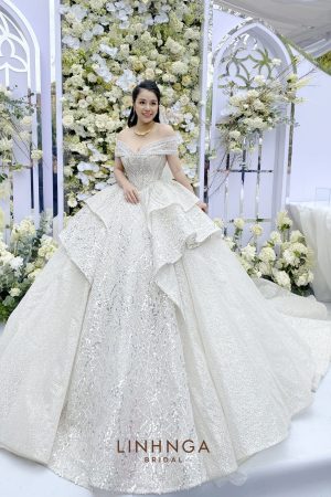 CTH011 – Váy cưới làm lễ Haute Couture