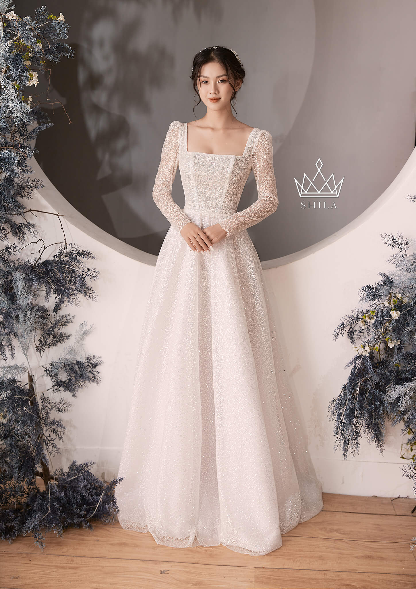 10 mẫu váy cưới phi trơn đơn giản đẹp Hàn Quốc  Lucky Anh  Em