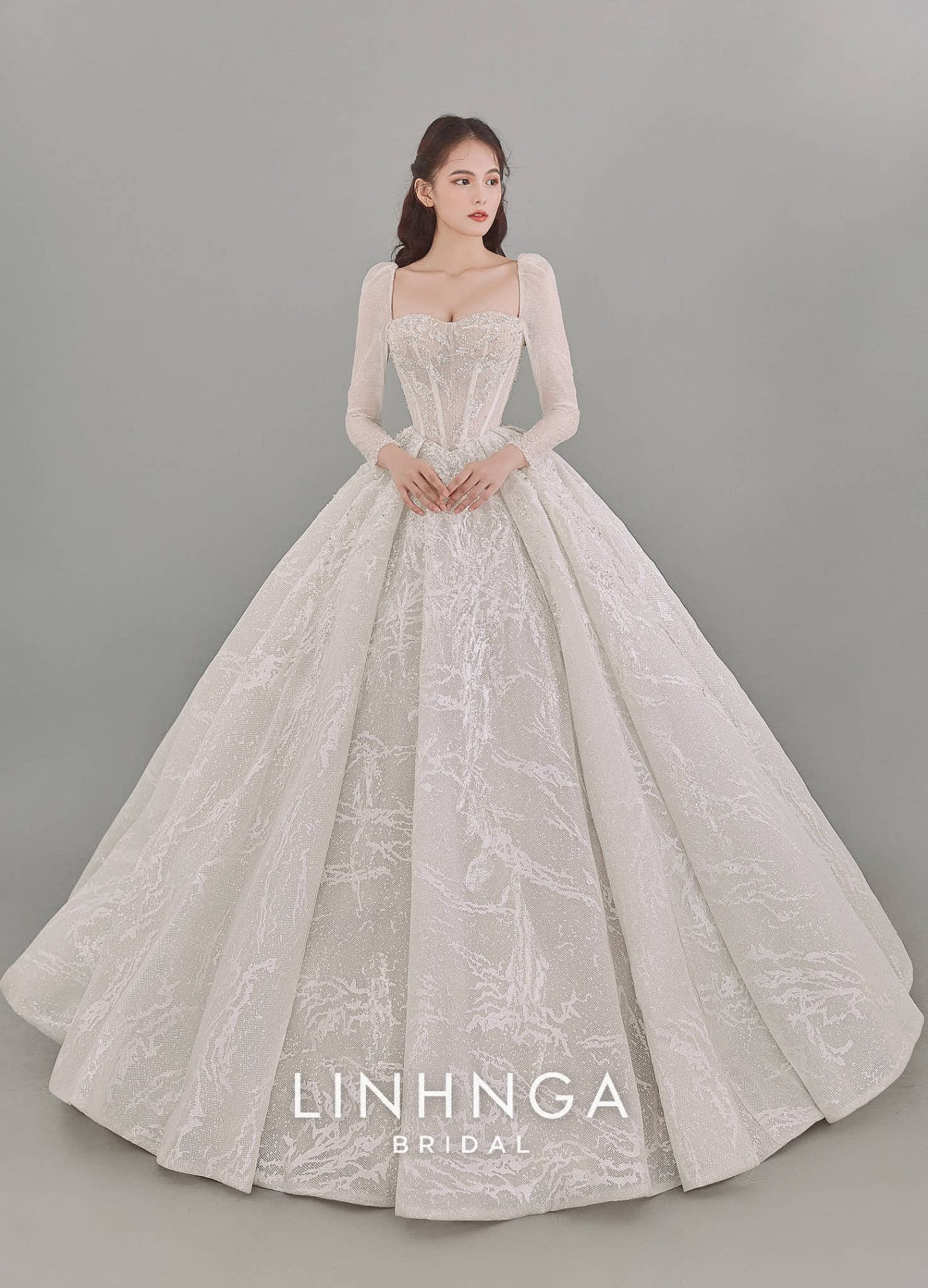 Váy lễ dòng limitedLM075  VÁY CƯỚI CAO CẤP LINH NGA BRIDAL