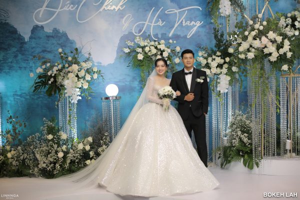 Chi tiết váy cưới của Mai Hà Trang vợ Đức Chinh: “Mới mẻ” với váy cưới cổ điển.