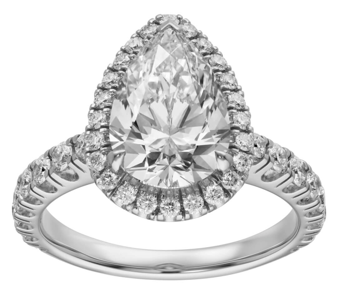 Cartier Platinum Destinée Solitaire Diamond Engagement Ring
