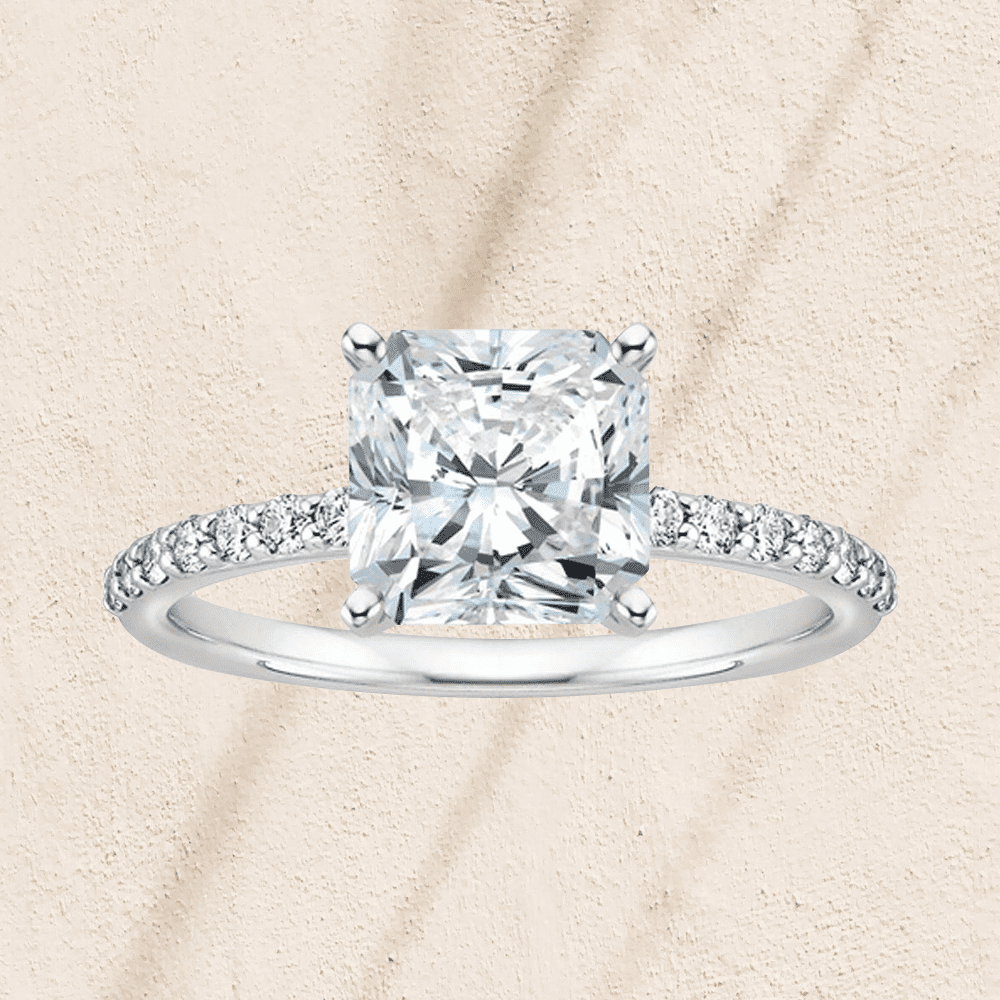 James Allen Pear-Shaped Platinum Engagement Ring