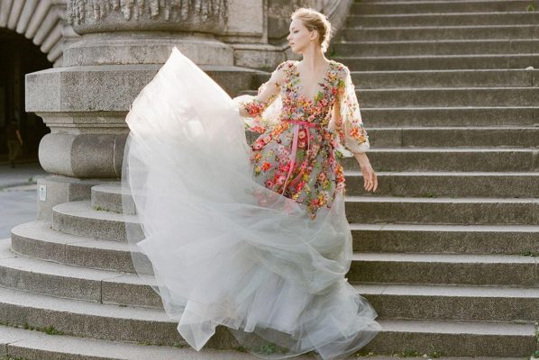 Bridal Fashion style Pops of Color