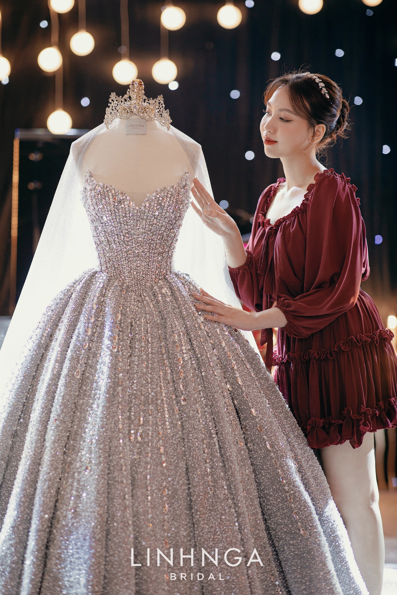 Quy trình thiết kế váy cưới tại Shop của Linh Nga Bridal