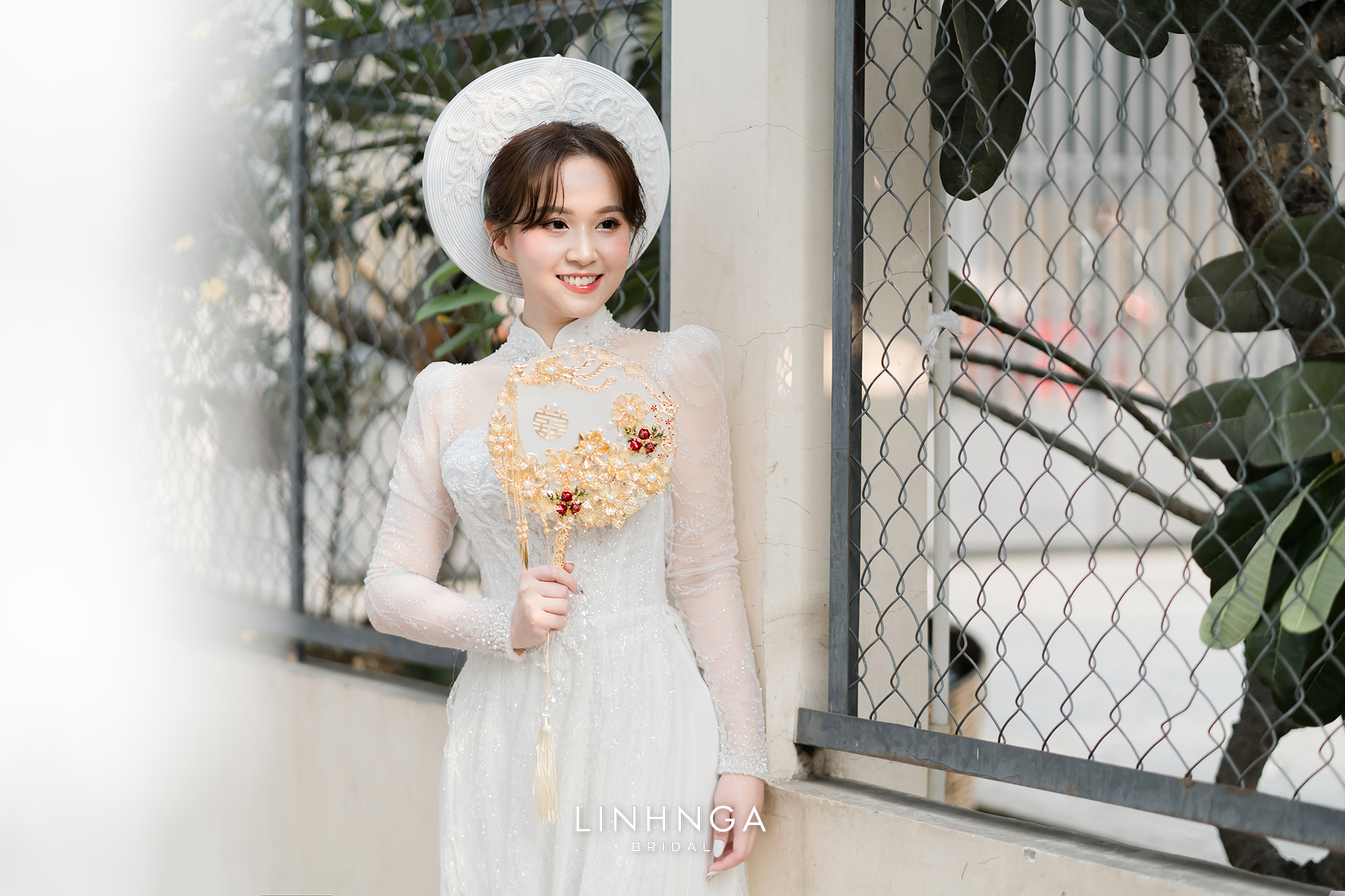 Thuê áo dài cưới Linh Nga Bridal