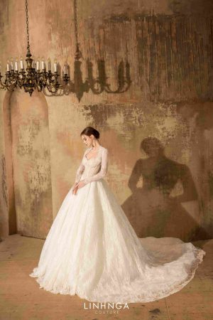 Váy lễ dòng premium luxury - LTHN081