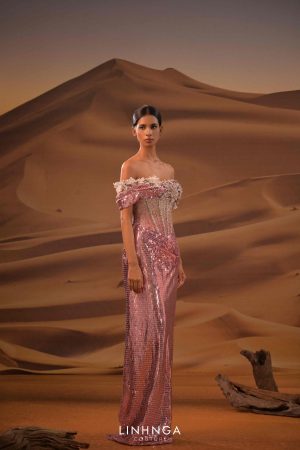 Váy bàn đuôi cá dòng luxury- LXBCT188