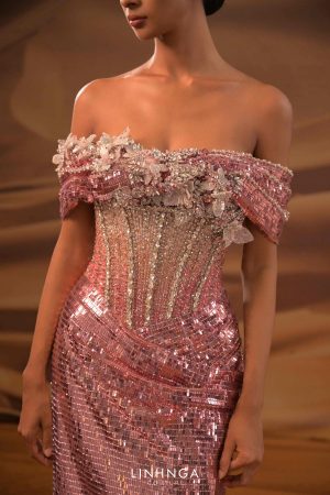 Váy bàn đuôi cá dòng luxury- LXBCT188