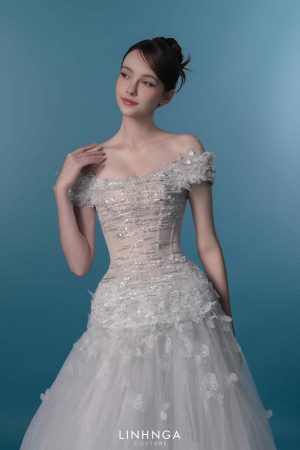 Váy bàn suông A dòng luxury - LXBAT266